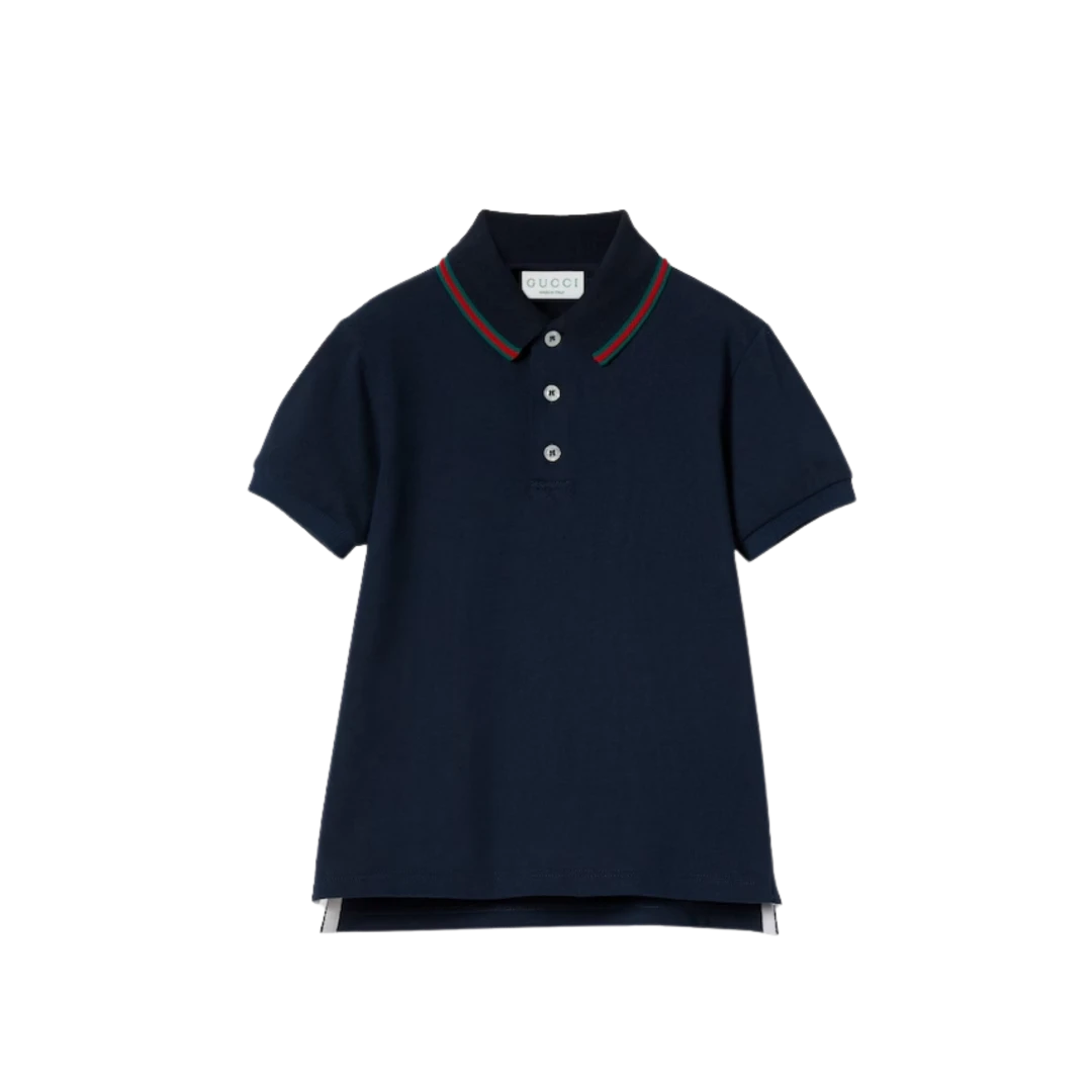 GUCCI Polo Shirt Cotton With Web